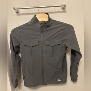 Outdoor Research Prologue Field Jacket Men's Med Hiking Lightweight Gray